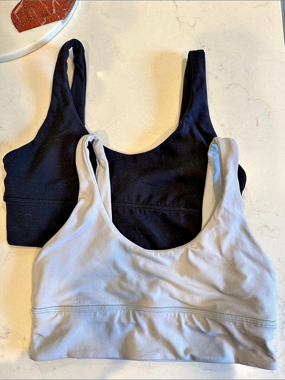 lululemon Sports Bra Set in Blue & Black